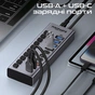 Концентратор USB Type-C Promate Gegahub-5G 10 in 1 Grey (gegahub-5g) - зменшене зображення 4