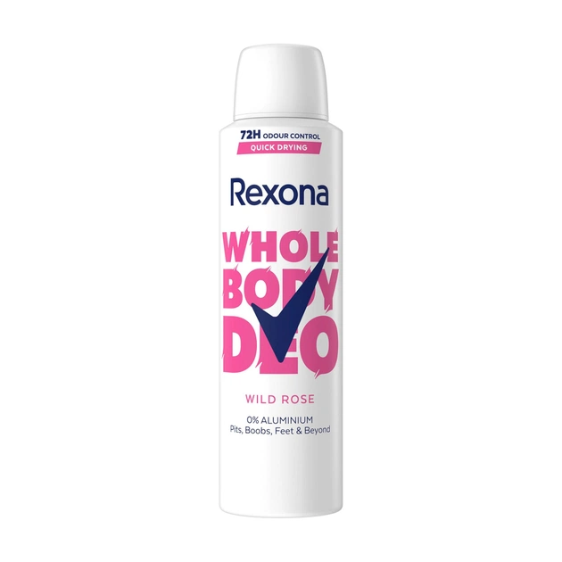 Дезодорант Rexona Для всего тела Дикая роза 150 мл (8720181865176) - изображение 1
