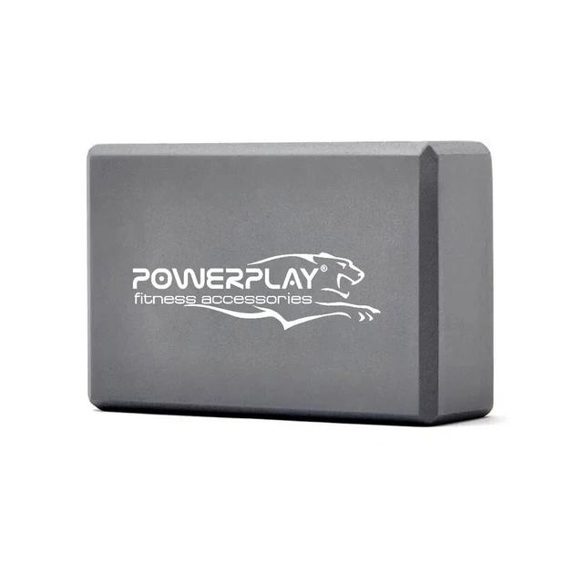 Блок для йоги PowerPlay Yoga Brick EVA 2 шт Сірі (PP_4006_Grey_2in) - picture 3