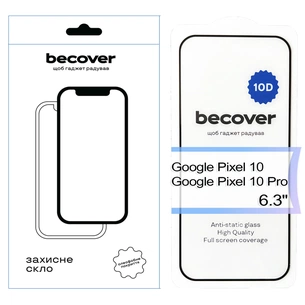Скло захисне BeCover Google Pixel 10 / 10 Pro 10D Black (713672) зображення 1