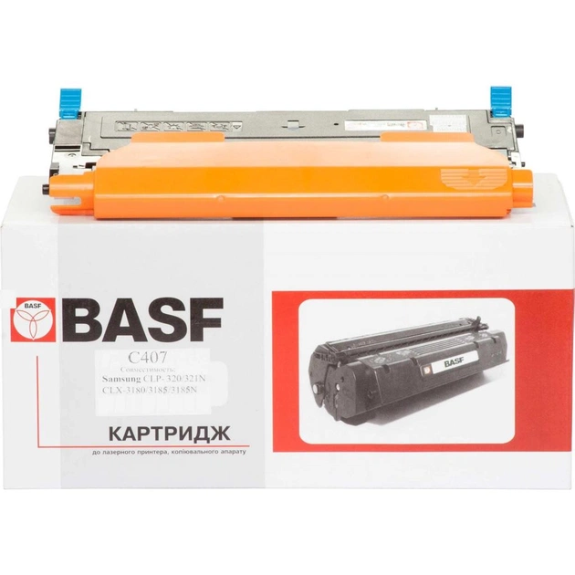 Картридж BASF для Samsung CLP-320/320N/325/CLX-3185 Cyan (KT-CLTC407S) - изображение 1