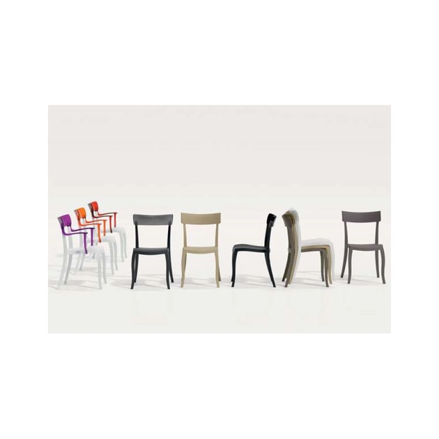 Кухонний стілець PAPATYA ГЕРА-К (Hera-k) біле 01, верх прозоро-червоний 29 (2348) - picture 4