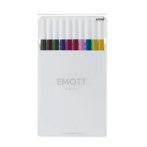 Лайнер UNI набір Emott Calm-tone Dark Color 0.4 мм 10 кольорів (PEM-SY/10C.03CTDC) зображення 1