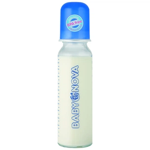 Пляшечка для годування Baby-Nova скляна 250 мл (3960300) зображення 1