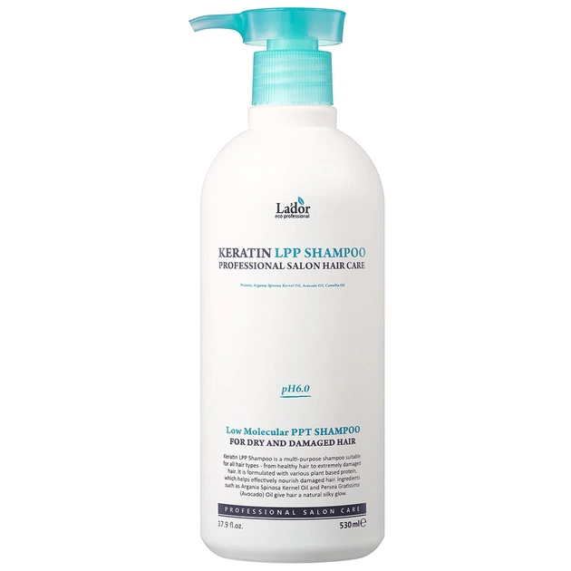 Шампунь La'dor Keratin LPP Shampoo Кератиновый безсульфатный 530 мл (8809500811053) - изображение 1