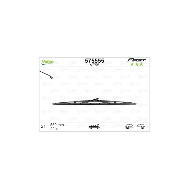 Щетка стеклоочистителя Valeo 575555 - изображение 1