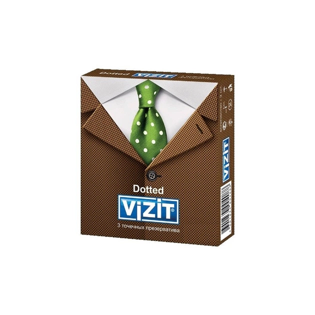 Презервативи Vizit Dotted 3 шт. (4601834004088) - зображення 1