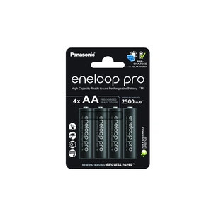 Акумулятор Panasonic AA Eneloop 2500mAh Pro NI-MH * 4 + Сase (BK-3HCDEC4CP) зображення 1