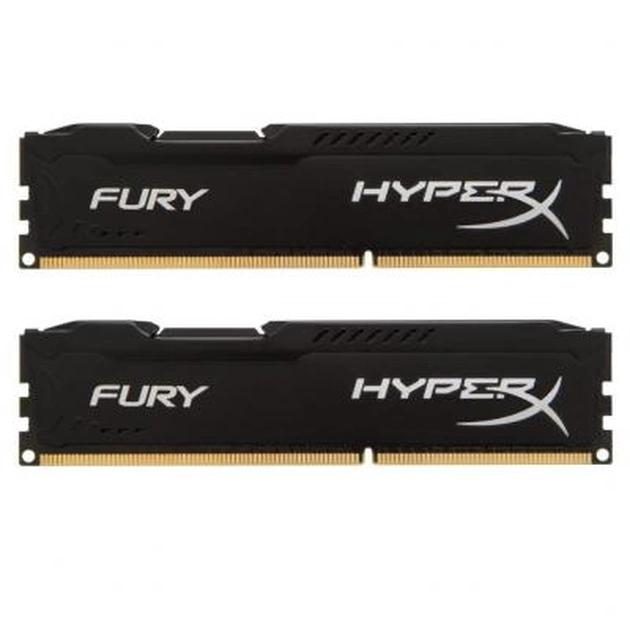 Модуль пам'яті для комп'ютера DDR4 32GB (2x16GB) 3466 MHz HyperX FURY Black Kingston Fury (ex.HyperX) (HX434C19FBK2/32) - зображення 1