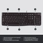 Клавіатура Logitech K120 Ukr (920-002643) - зменшене зображення 6