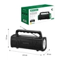 Акустична система NEWVEW NV-9010 Solar Panel/BT/USB/TF/FM Black (NWVW-NV-9010-BK) - зменшене зображення 4