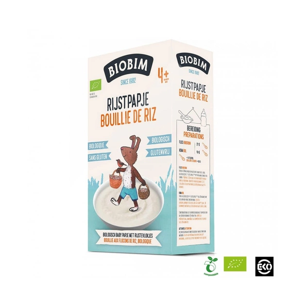 Дитяча каша Biobim безмолочна Рис 200 г (8713445090551) - изображение 1
