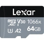 Карта пам'яті Lexar 64GB microSDXC class 10 UHS-I 1066x Silver (LMS1066064G-BNANG) - зменшене зображення 1