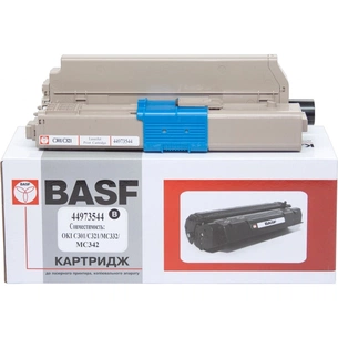 Тонер-картридж BASF OKI C301/C321/MC332/MC342/ 44973544 Black (KT-44973544) зображення 1