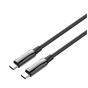 Дата кабель USB-C to USB-C 1.0m (PVC+Aluminum Alloy) (PD Fast Charging 240W) 5А black ColorWay (CW-CBPDCC069-BK) - preview 2