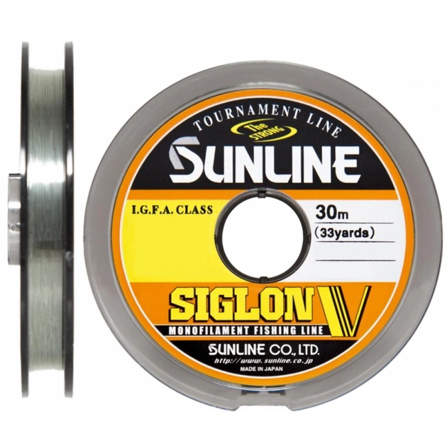 Леска Sunline Siglon V 30м #1.2/0,185мм 3,5кг (1658.04.91) - изображение 1