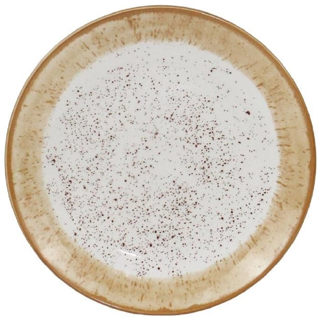 Тарілка ARDESTO Siena, 19см, порцеляна, біло-жовтий (AR2919SBG) - зображення 1