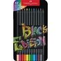 Карандаши цветные Faber-Castell Black Edition tincolour pencils, тригранні, чорне дерево, 12 кольорів (116413) (32087) - уменьшенное изображение 1