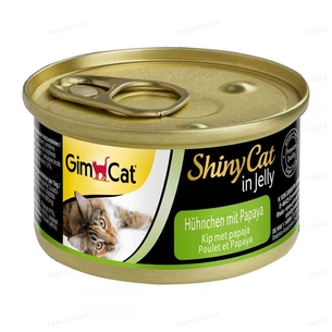 Консерви для котів GimCat Shiny Cat З куркою та папайєю 70 г (4002064413587) зображення 1