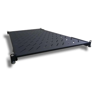 Полка 19" Hypernet 1U глиб. 400мм, в шкафи глибиною 600мм, чорна (U-FS-60-BLACK) зображення 1