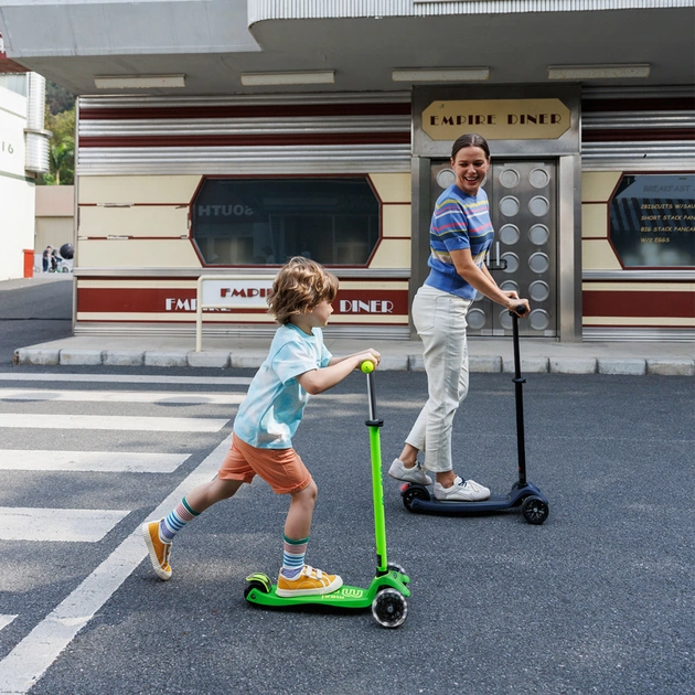 Самокат Micro Maxi Deluxe Neon LED" Зелений папуга" (MMD232) - изображение 9