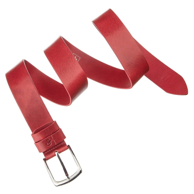 Ремінь Grande Pelle Жіночий шкіряний Червоний (11262) - зображення 9