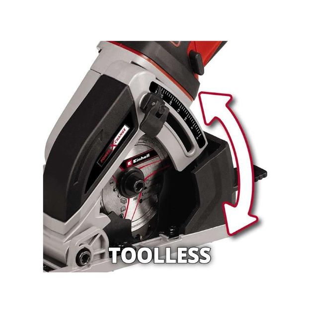 Дискова пила Einhell TE-CS 18/89 Li - Solo акум., PXC, 18В, диск 89х10 мм (без АКБ та ЗП) (4331100) - picture 3
