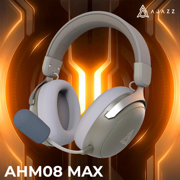 Навушники Ajazz AHM08 MAX 3-Mode Grey (AHM08-MAX-GW) - picture 6