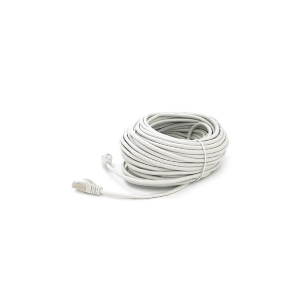 Патч-корд 30м FTP cat.5e, CU, RJ45, grey Merlion (PCM-CU-5E/30G) - изображение 1