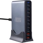 Зарядний пристрій XoKo 8xUSB-C PD 65 - 140W + 2xUSB QC30W GaN3 800W (XK-QC-800) - зменшене зображення 1