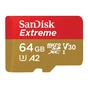 Карта пам'яті SanDisk 64GB microSD class 10 UHS-I U3 V30 Extreme (SDSQXAH-064G-GN6MN) - зменшене зображення 1