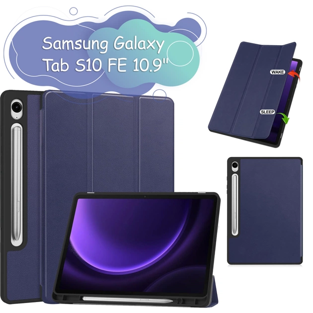 Чохол до планшета BeCover Flexible TPU Mate Samsung Galaxy Tab S10 FE (SM-X520/SM-X526) 10.9" Deep Blue (713264) - зображення 1