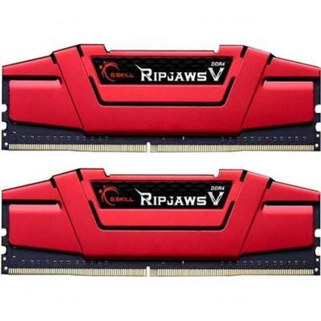 Модуль пам'яті для комп'ютера DDR4 8GB (2x4GB) 2666 MHz RIPJAWS V RED G.Skill (F4-2666C15D-8GVR) - зображення 1