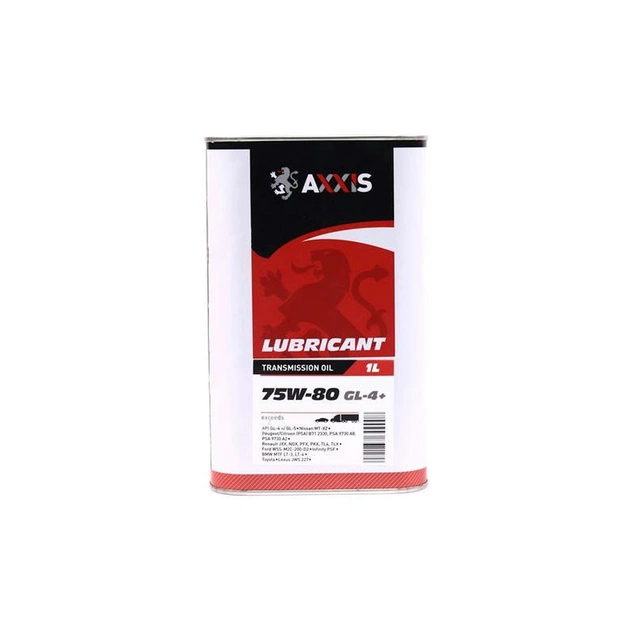 Трансмісійна олива AXXIS 75W-80 GL-4 + 1л (AX-2162) - зображення 1