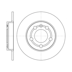 Гальмівний диск REMSA 6718.00 зображення 1