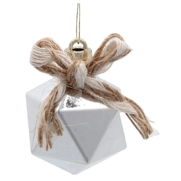 Ялинкова іграшка Chomik пластикові прикраси мікс, 24 шт, срібний, шампань (5900779897205) - picture 5