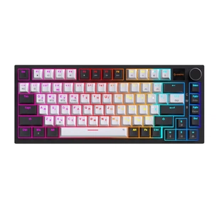 Клавіатура GamePro Asgard Valhalla Pro Rainy Switch Bluetooth/2.4G/USB USB White with display (MK160W-D-Pro) зображення 1