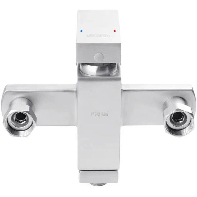 Душовий гарнітур Kroner Edelstahl Kubus-ESG010 + змішувач Edelstahl Kubus-ESG060 + штанга для душу Edelstahl Kubus-ESG23 (CVS30151) - picture 8