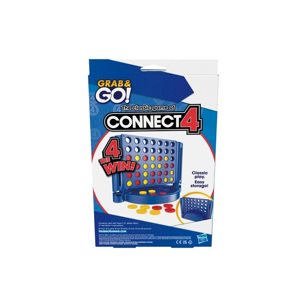 Настольная игра Hasbro дорожная Собери 4 (F8253) - изображение 1