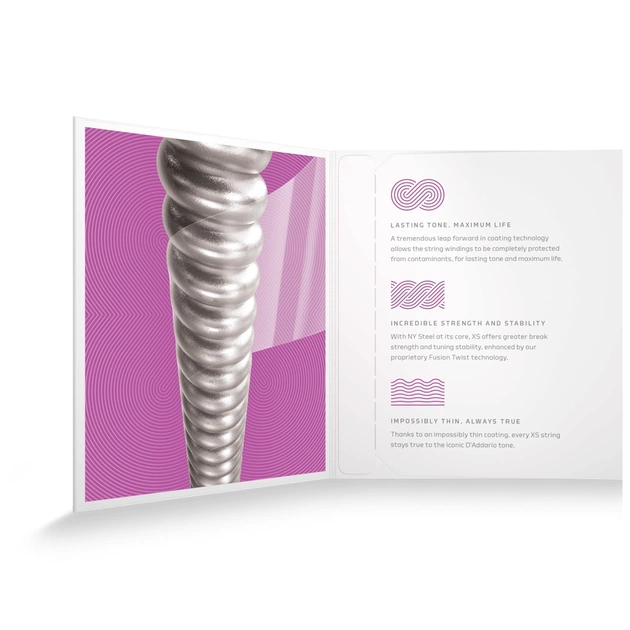 Струни для гітари D'Addario XS Coated Electric Guitar Strings Super Light Plus (9.5-44) (XSE09544) - picture 4