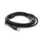 Кабель для принтера USB 2.0 AM/BM 3.0m ferrite black Voltronic (YT-AM/BM-3.0B) - зменшене зображення 1