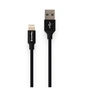 Дата кабель USB 2.0 AM to Lightning 2.0m black ColorWay (CW-CBUL007-BK) - зменшене зображення 1