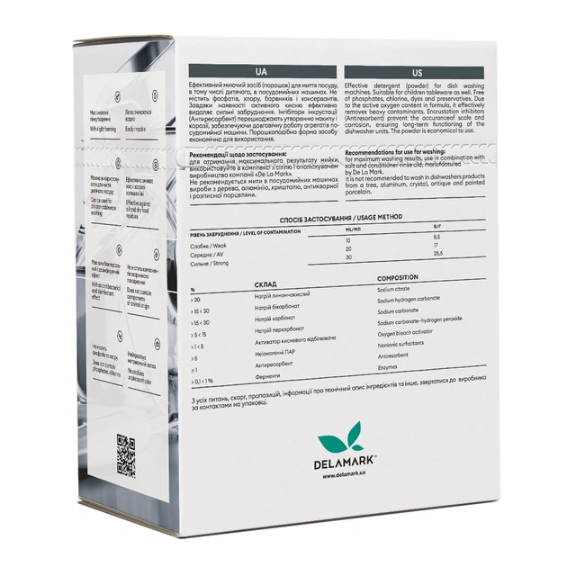 Порошок для миття посуду в посудомийці DeLaMark 3 кг (4820152332141) - зображення 2