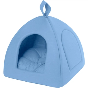 Будиночок для тварин Teremok XXS 35х35х35 см блакитний (41092) зображення 1