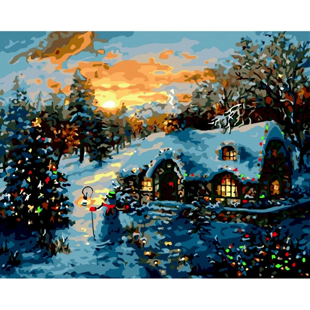 Картина по номерам ZiBi Святковий будинок 40*50 см ART Line (ZB.64119) - изображение 1