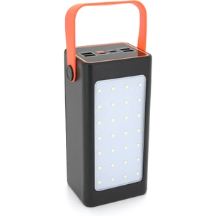 Батарея універсальна ACL 70000mAh, PD/22.5W, USB, Type C, ліхтар, Black/White (PW-52 / 34002) зображення 1