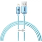 Кабель Baseus Crystal Shine USB - Lightning (M/M), 2.4A, 2 м Sky Blue (CAJY001203) - зменшене зображення 1