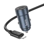 Зарядное устройство HOCO Z57 Glorious single-port PD30W car charger set C to iP Metal Gray  (6942007633062) - уменьшенное изображение 3