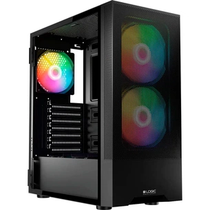 Корпус для ПК Logic concept ARYA MESH+GLASS ARGB fans 2x140mm+1x120mm BLACK (AT-ARYA-10-000000-0002) зображення 1