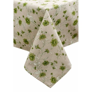 Скатертина Прованс Квіти зелений Господиня 220х136 см (4823093450998) зображення 1